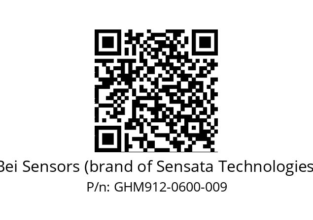  GHM9_12//3G37//00600//G3R020// Bei Sensors (brand of Sensata Technologies) GHM912-0600-009