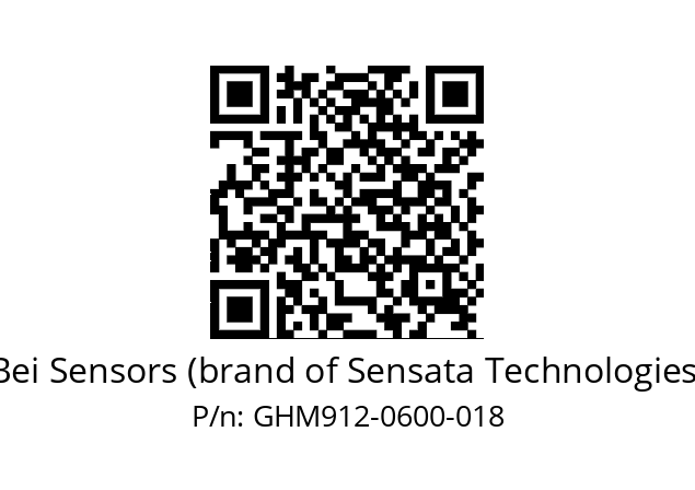  GHM9_12//3G39//00600//G6R//C0---- Bei Sensors (brand of Sensata Technologies) GHM912-0600-018