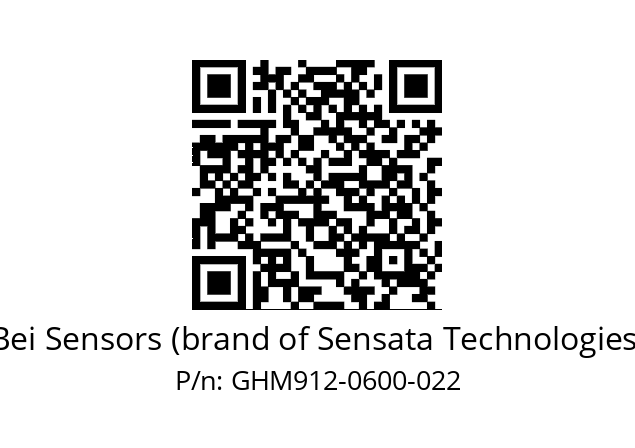  GHM9_12//3G39//00600//G3R020// Bei Sensors (brand of Sensata Technologies) GHM912-0600-022