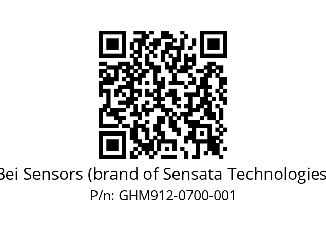  GHM9_12//3G39//00700//G3R020// Bei Sensors (brand of Sensata Technologies) GHM912-0700-001