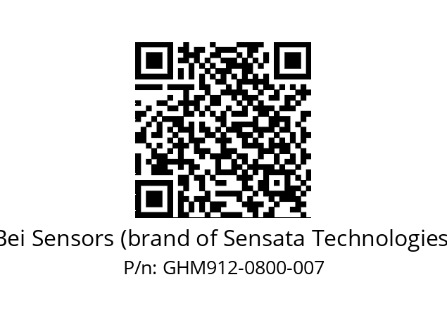  GHM9_12//5G57//00800//G3R020// Bei Sensors (brand of Sensata Technologies) GHM912-0800-007