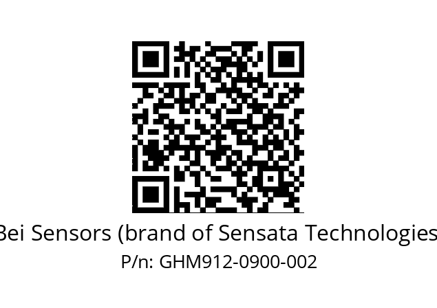  GHM9_12//5G5A//00900//G3R020// Bei Sensors (brand of Sensata Technologies) GHM912-0900-002