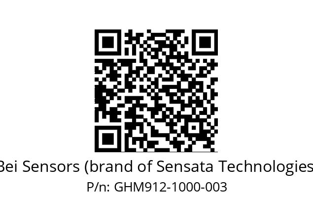  GHM9_12//5G59//01000//G6A// Bei Sensors (brand of Sensata Technologies) GHM912-1000-003