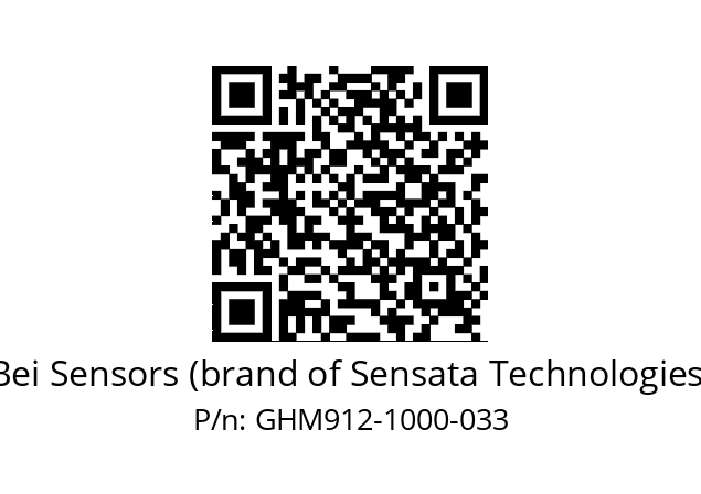  GHM9_12//3G37//01000//G3R040// Bei Sensors (brand of Sensata Technologies) GHM912-1000-033