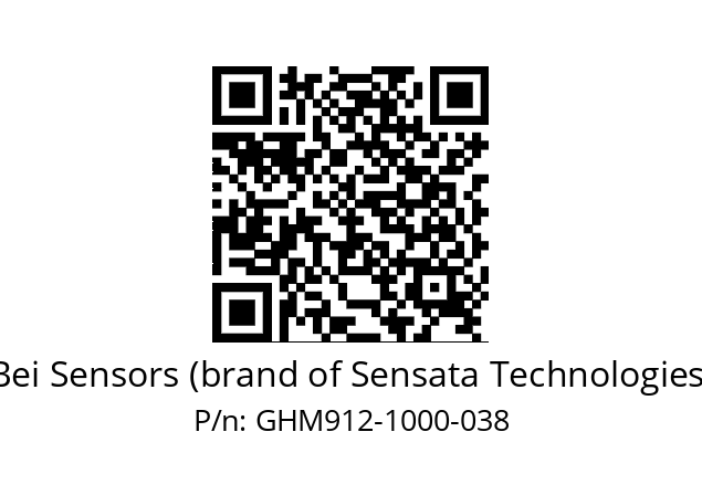  GHM9_12//5G29//01000//GPR050// Bei Sensors (brand of Sensata Technologies) GHM912-1000-038