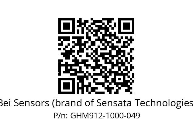  GHM9_12//PG59//01000//G3R020// Bei Sensors (brand of Sensata Technologies) GHM912-1000-049