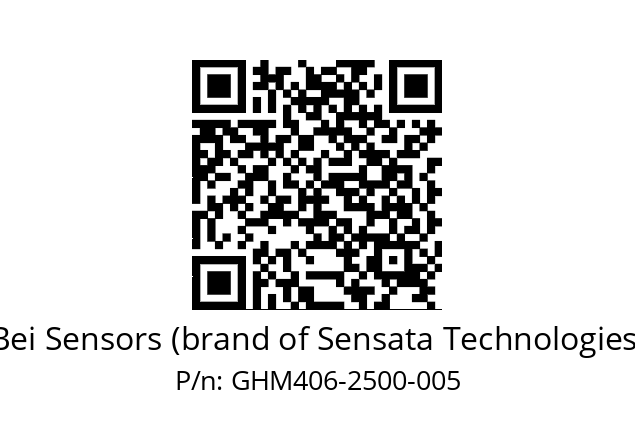  GHM4_06//5G57//02500//G3A005// Bei Sensors (brand of Sensata Technologies) GHM406-2500-005