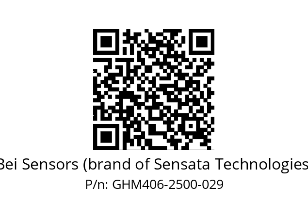  GHM4_06//9G59//02500//G3R030// Bei Sensors (brand of Sensata Technologies) GHM406-2500-029