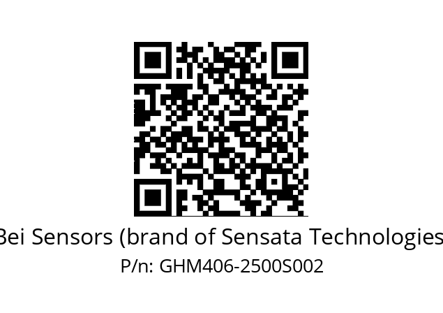  GHM4S06//9G59//02500//G3R020//----8W Bei Sensors (brand of Sensata Technologies) GHM406-2500S002