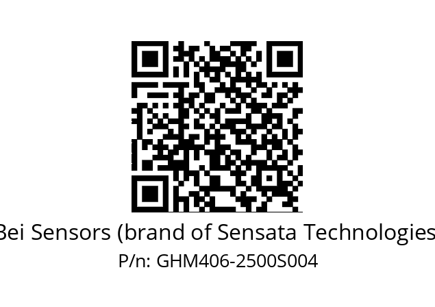  GHM4S06//9G59//02500//G3R050//----8W Bei Sensors (brand of Sensata Technologies) GHM406-2500S004