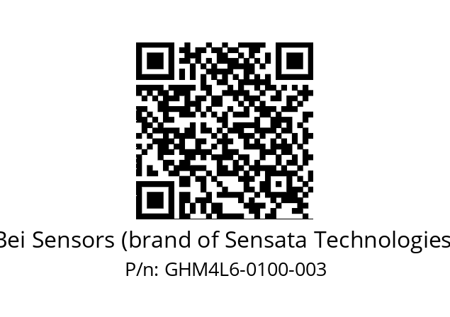  GHM4_L6//5G59//00100//G3A020// Bei Sensors (brand of Sensata Technologies) GHM4L6-0100-003