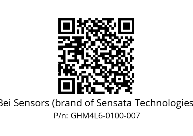  GHM4_L6//2G29//00100//G3R150// Bei Sensors (brand of Sensata Technologies) GHM4L6-0100-007