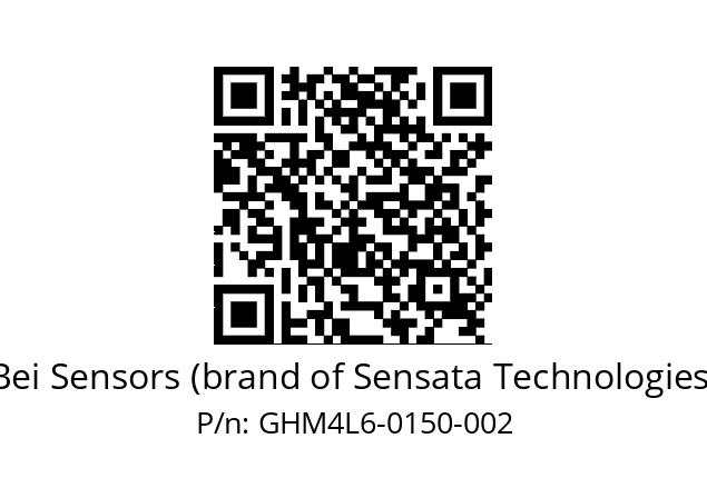  GHM4_L6//5G59//00150//GDA// Bei Sensors (brand of Sensata Technologies) GHM4L6-0150-002