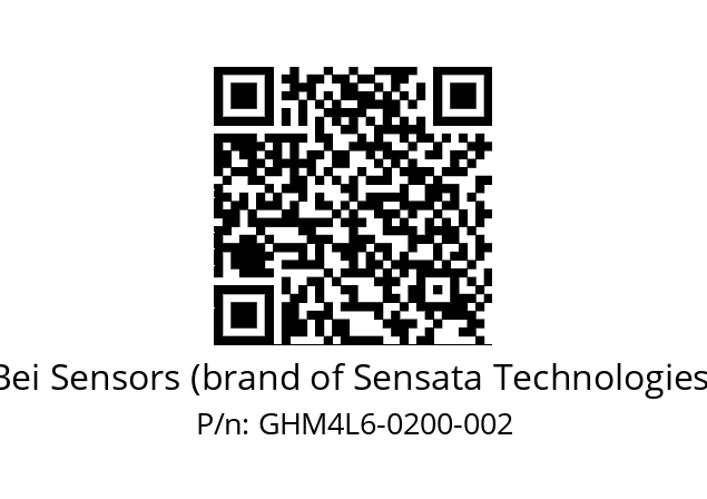  GHM4_L6//5G52//00200//G2A//--25-- Bei Sensors (brand of Sensata Technologies) GHM4L6-0200-002