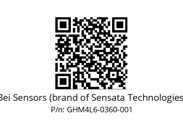  GHM4_L6//PG59//00360//G3R020// Bei Sensors (brand of Sensata Technologies) GHM4L6-0360-001