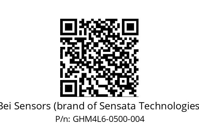  GHM4_L6//5G5I//00500//G3R005//--25-- Bei Sensors (brand of Sensata Technologies) GHM4L6-0500-004