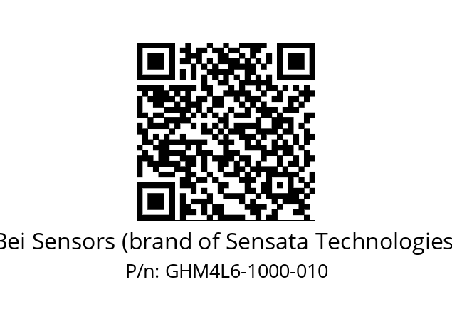  GHM4_L6//PG59//01000//GAA// Bei Sensors (brand of Sensata Technologies) GHM4L6-1000-010