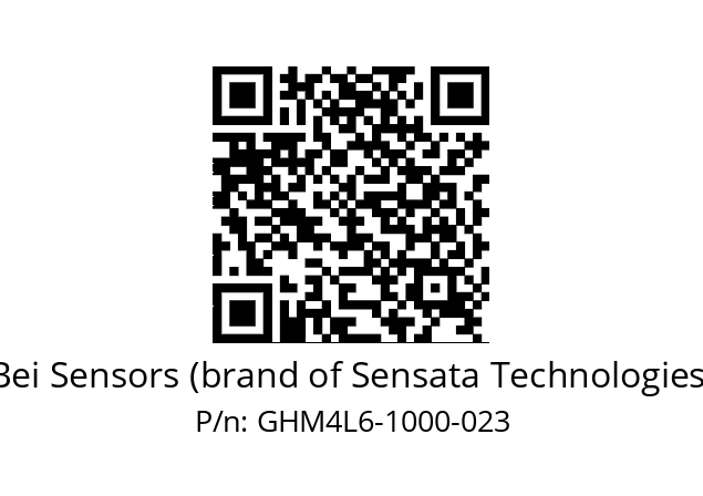  GHM4_L6//5G59//01000//GMA// Bei Sensors (brand of Sensata Technologies) GHM4L6-1000-023