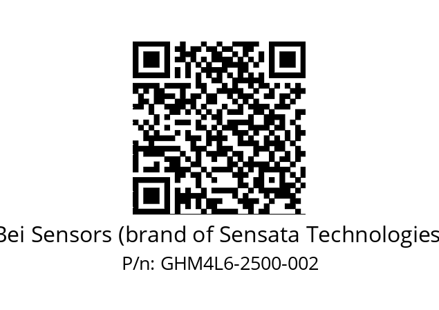  GHM4_L6//5G59//02500//G3A005// Bei Sensors (brand of Sensata Technologies) GHM4L6-2500-002