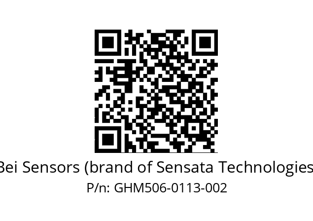   Bei Sensors (brand of Sensata Technologies) GHM506-0113-002