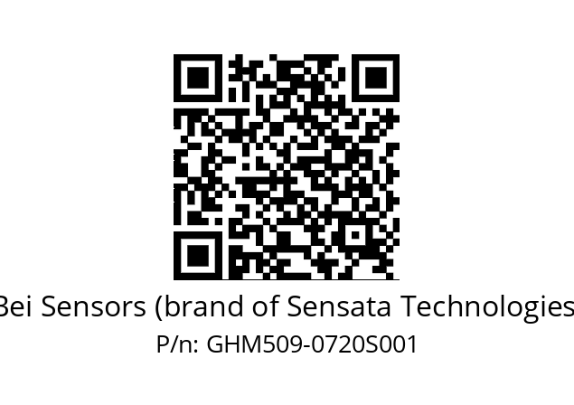   Bei Sensors (brand of Sensata Technologies) GHM509-0720S001