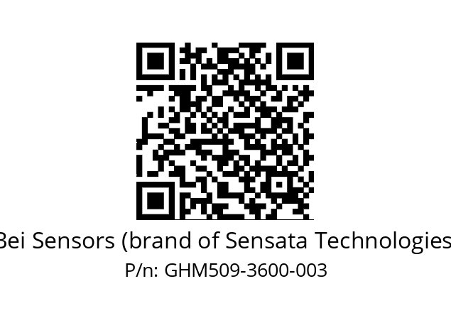   Bei Sensors (brand of Sensata Technologies) GHM509-3600-003