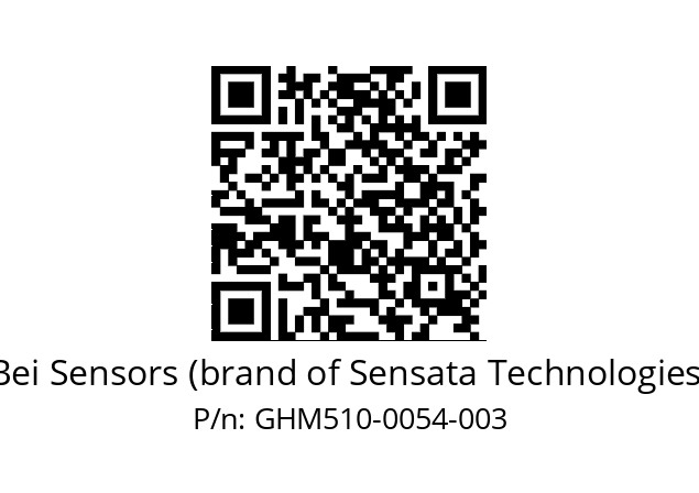   Bei Sensors (brand of Sensata Technologies) GHM510-0054-003