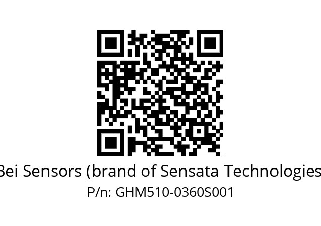   Bei Sensors (brand of Sensata Technologies) GHM510-0360S001