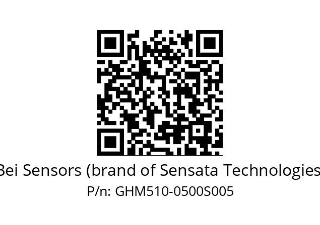   Bei Sensors (brand of Sensata Technologies) GHM510-0500S005