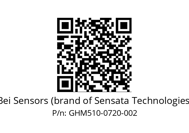   Bei Sensors (brand of Sensata Technologies) GHM510-0720-002