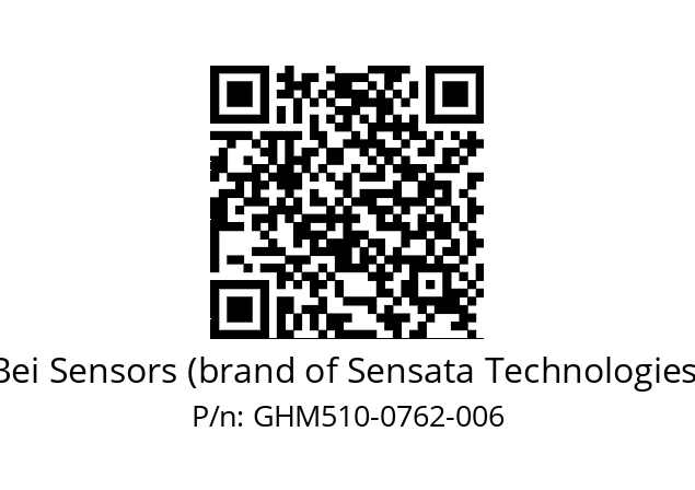   Bei Sensors (brand of Sensata Technologies) GHM510-0762-006