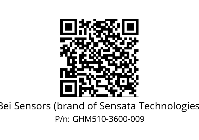   Bei Sensors (brand of Sensata Technologies) GHM510-3600-009