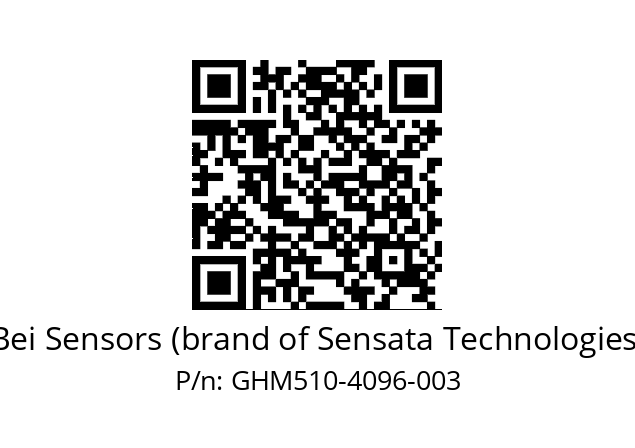   Bei Sensors (brand of Sensata Technologies) GHM510-4096-003