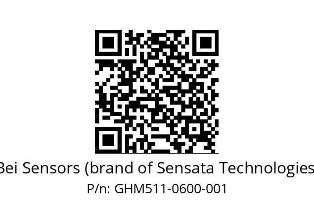  GHM5_11//5G58//00600//G3R020//C030-- Bei Sensors (brand of Sensata Technologies) GHM511-0600-001