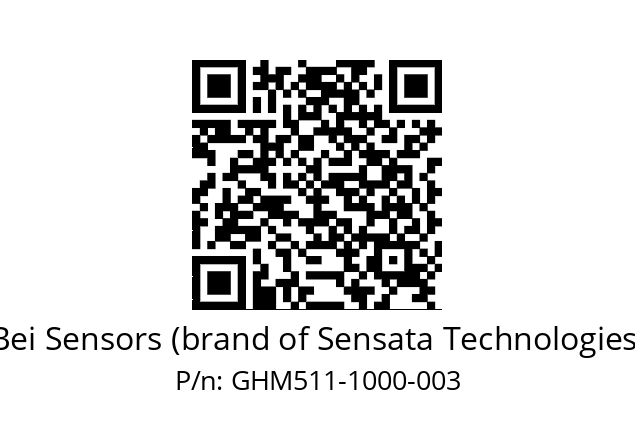  GHM5_11//5G58//01000//G3R020//C030-- Bei Sensors (brand of Sensata Technologies) GHM511-1000-003