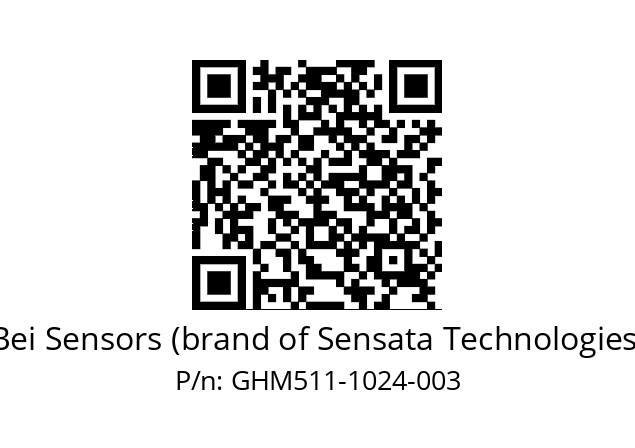  GHM5_11//2G29//01024//GHR//--30-- Bei Sensors (brand of Sensata Technologies) GHM511-1024-003