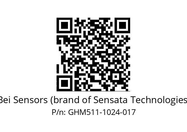  GHM5_11//PG58//01024//GJR//C030-- Bei Sensors (brand of Sensata Technologies) GHM511-1024-017