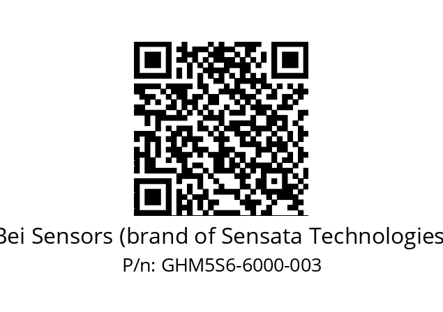   Bei Sensors (brand of Sensata Technologies) GHM5S6-6000-003