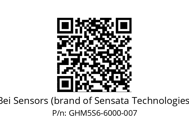   Bei Sensors (brand of Sensata Technologies) GHM5S6-6000-007