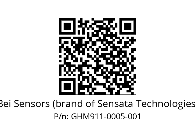  GHM9_11//5G57//00005//G3R020//--07-- Bei Sensors (brand of Sensata Technologies) GHM911-0005-001