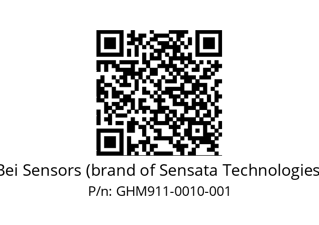  GHM9_11//5G57//00010//G6R//--07-- Bei Sensors (brand of Sensata Technologies) GHM911-0010-001