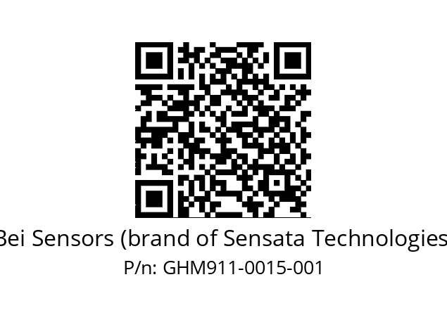  GHM9_11//5G59//00015//GBR//--07-- Bei Sensors (brand of Sensata Technologies) GHM911-0015-001