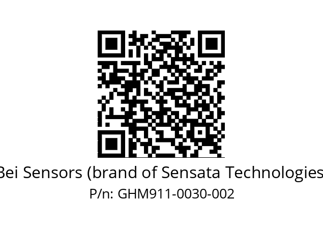  GHM9_11//5G59//00030//G6R//--07-- Bei Sensors (brand of Sensata Technologies) GHM911-0030-002