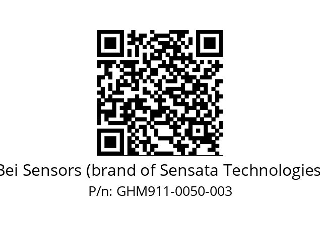  GHM9_11//5G57//00050//G3A020//--07-- Bei Sensors (brand of Sensata Technologies) GHM911-0050-003