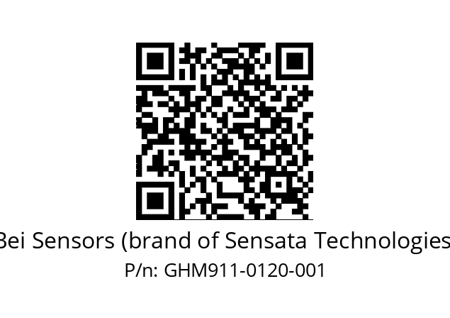  GHM9_11//5G57//00120//G6A//--07-- Bei Sensors (brand of Sensata Technologies) GHM911-0120-001