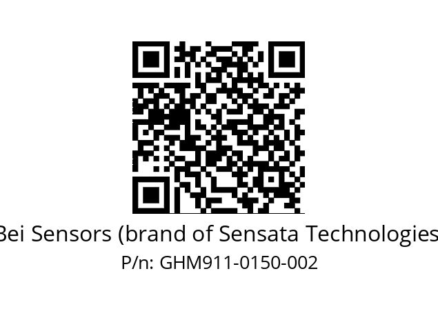  GHM9_11//5G58//00150//GJR//--07-- Bei Sensors (brand of Sensata Technologies) GHM911-0150-002