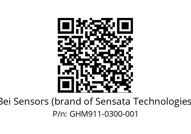  GHM9_11//5G59//00300//G3R020//--07-- Bei Sensors (brand of Sensata Technologies) GHM911-0300-001