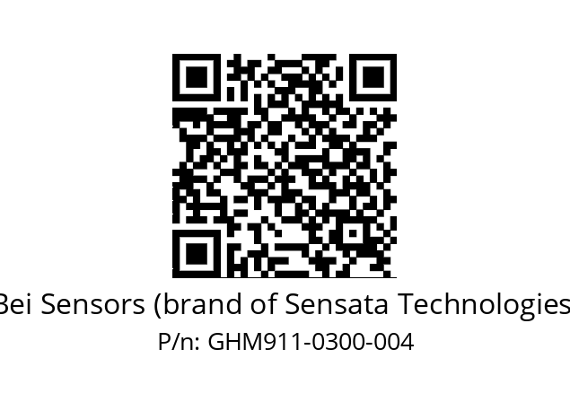  GHM9_11//5G59//00300//GBR//--07-- Bei Sensors (brand of Sensata Technologies) GHM911-0300-004