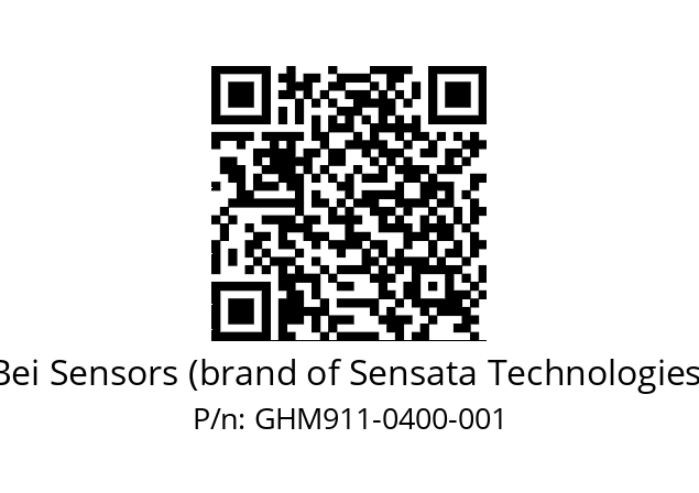  GHM9_11//3G37//00400//G6A//--07-- Bei Sensors (brand of Sensata Technologies) GHM911-0400-001