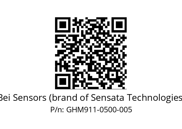  GHM9_11//5G57//00500//G3R020//--07-- Bei Sensors (brand of Sensata Technologies) GHM911-0500-005